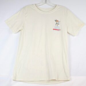 RGSTR Cream Saints & Sinners Short Sleeve Graphic T-Shirt Mens Size S